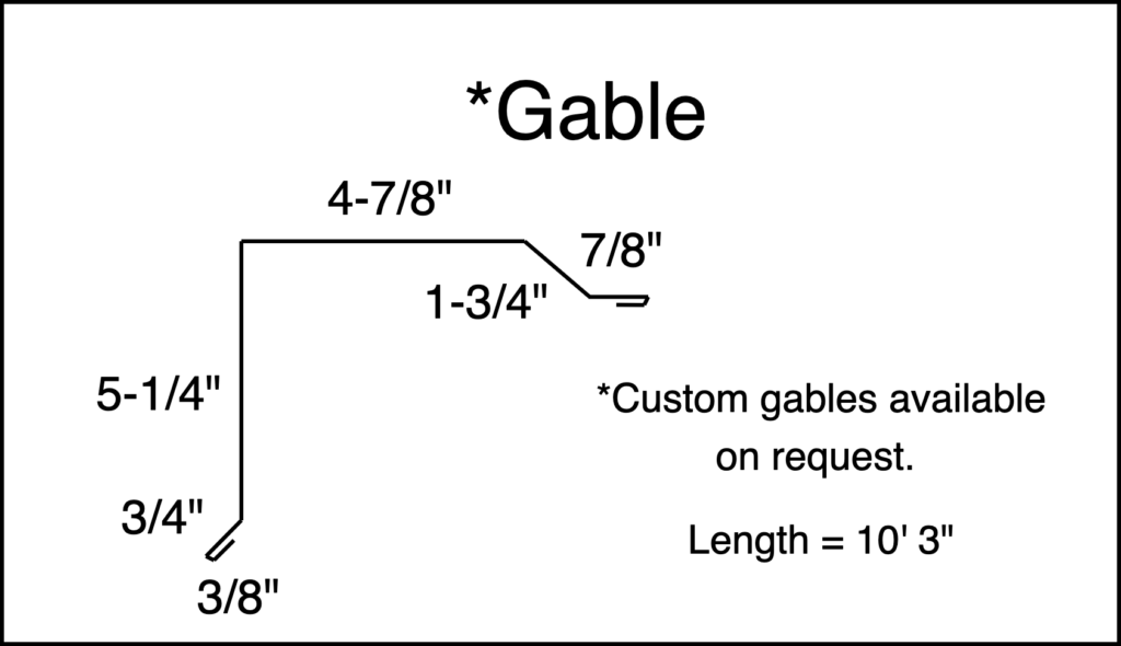 Gable PBR Panel Metal Trim