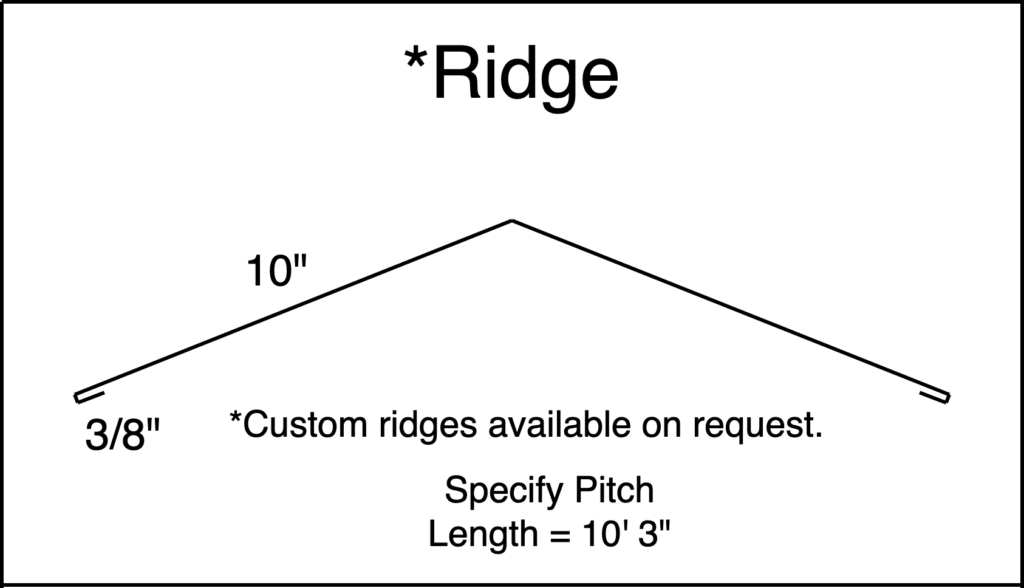 Ridge PBR Panel Metal Trim