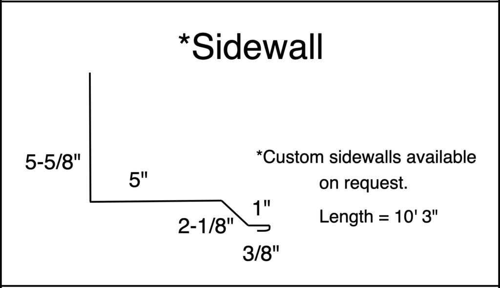 Sidewall PBR Panel Metal Trim